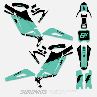 HALF MINT BLACK Surron Light Bee Graphics kit