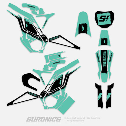 HALF MINT BLACK E-Ride Pro SS SR Graphics kit