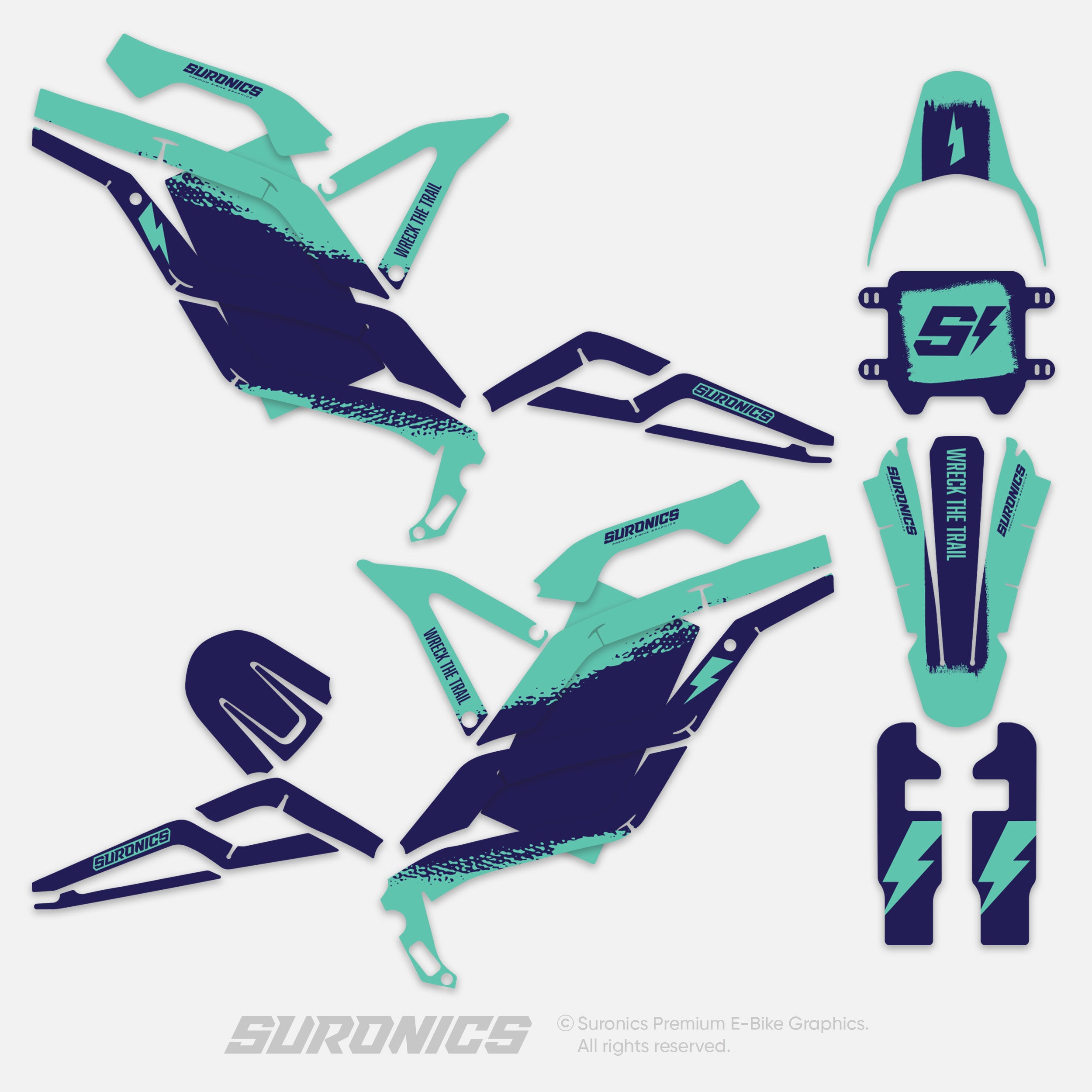 HALF MINT NAVY 79Bike Falcon PRO / GT / M Graphics kit