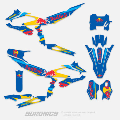 ORIGINAL BULL BLUE Surron Hyper Bee Graphics kit