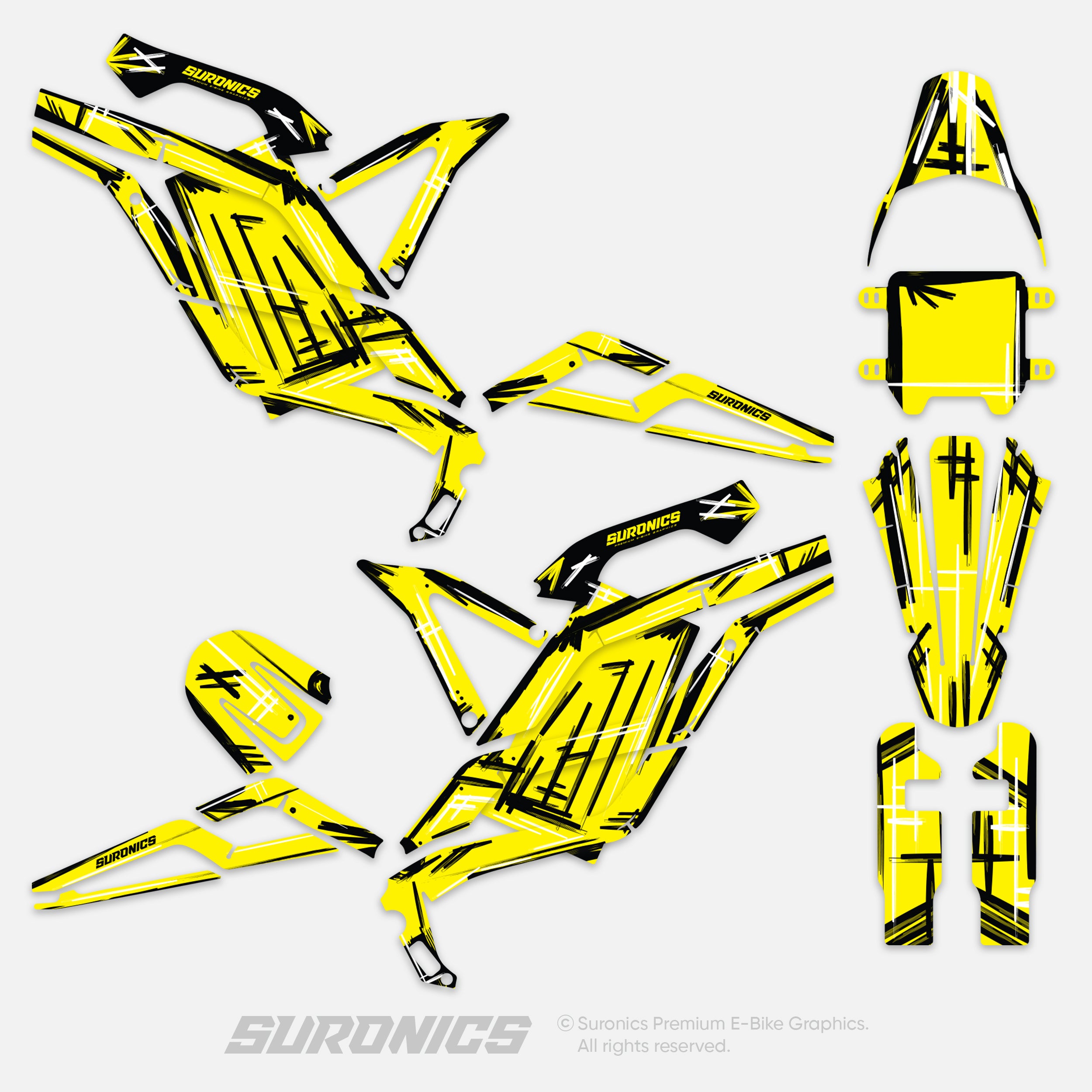 MARKER YELLOW 79Bike Falcon PRO / GT / M Graphics kit