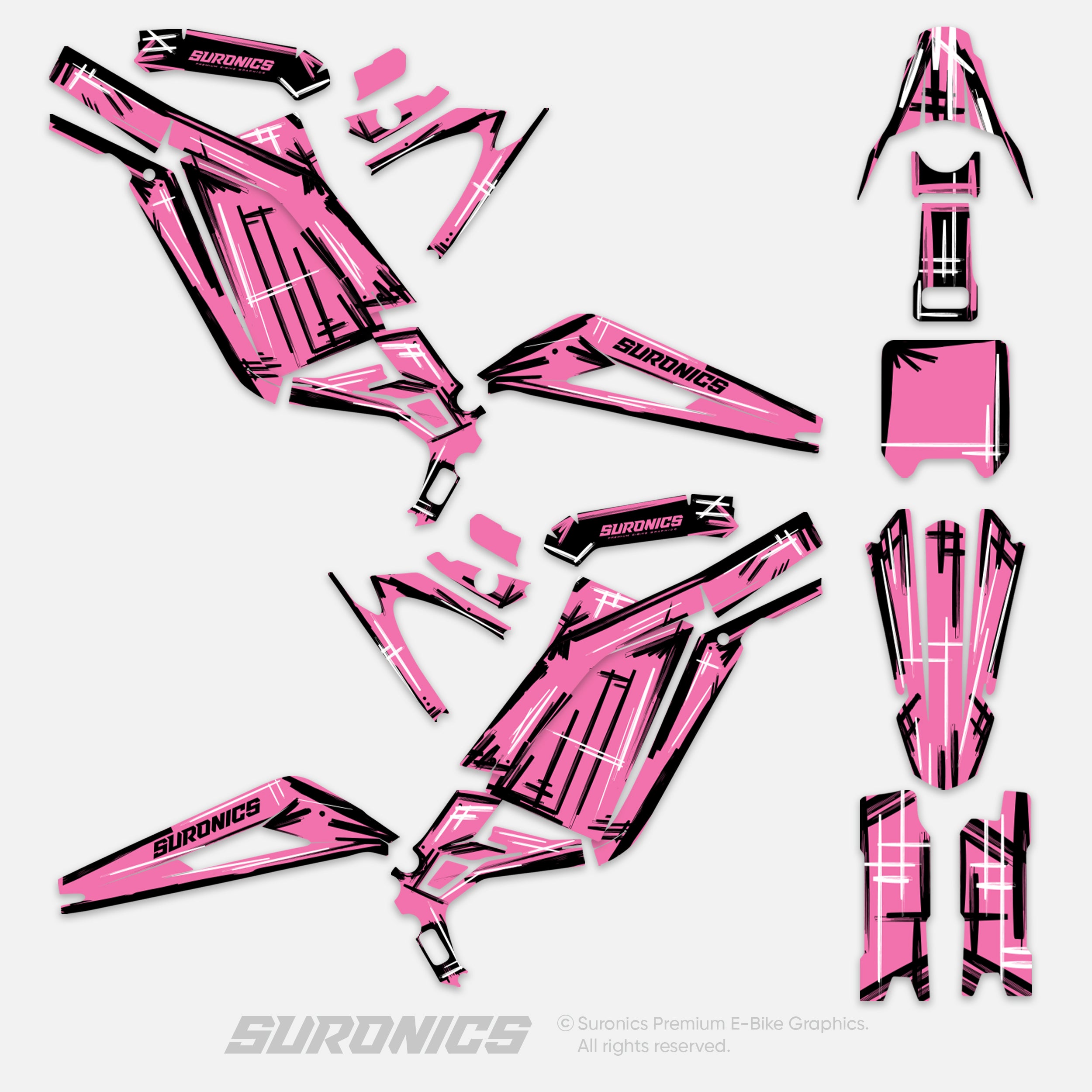MARKER PINK Surron Light Bee Graphics kit