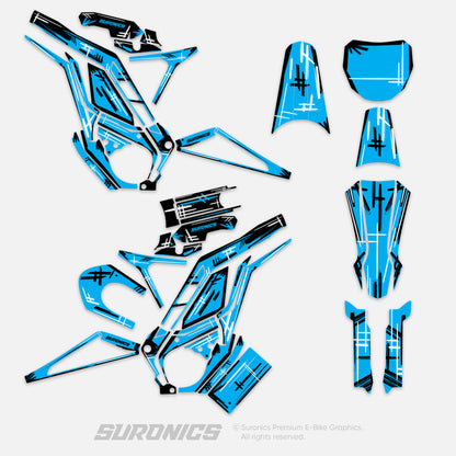 MARKER CYAN Eride Pro SS SR Graphics kit