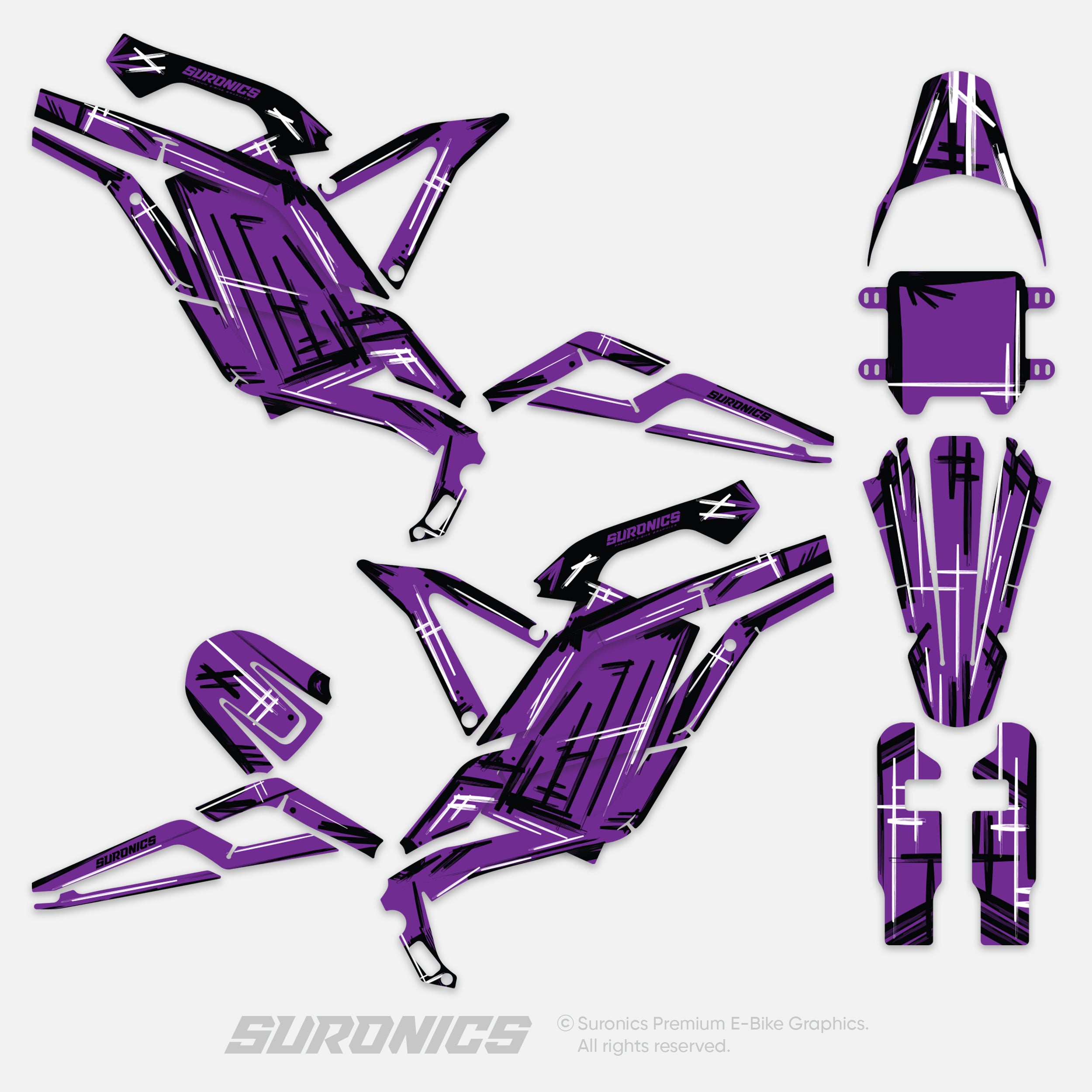 MARKER PURPLE 79Bike Falcon PRO / GT / M Graphics kit