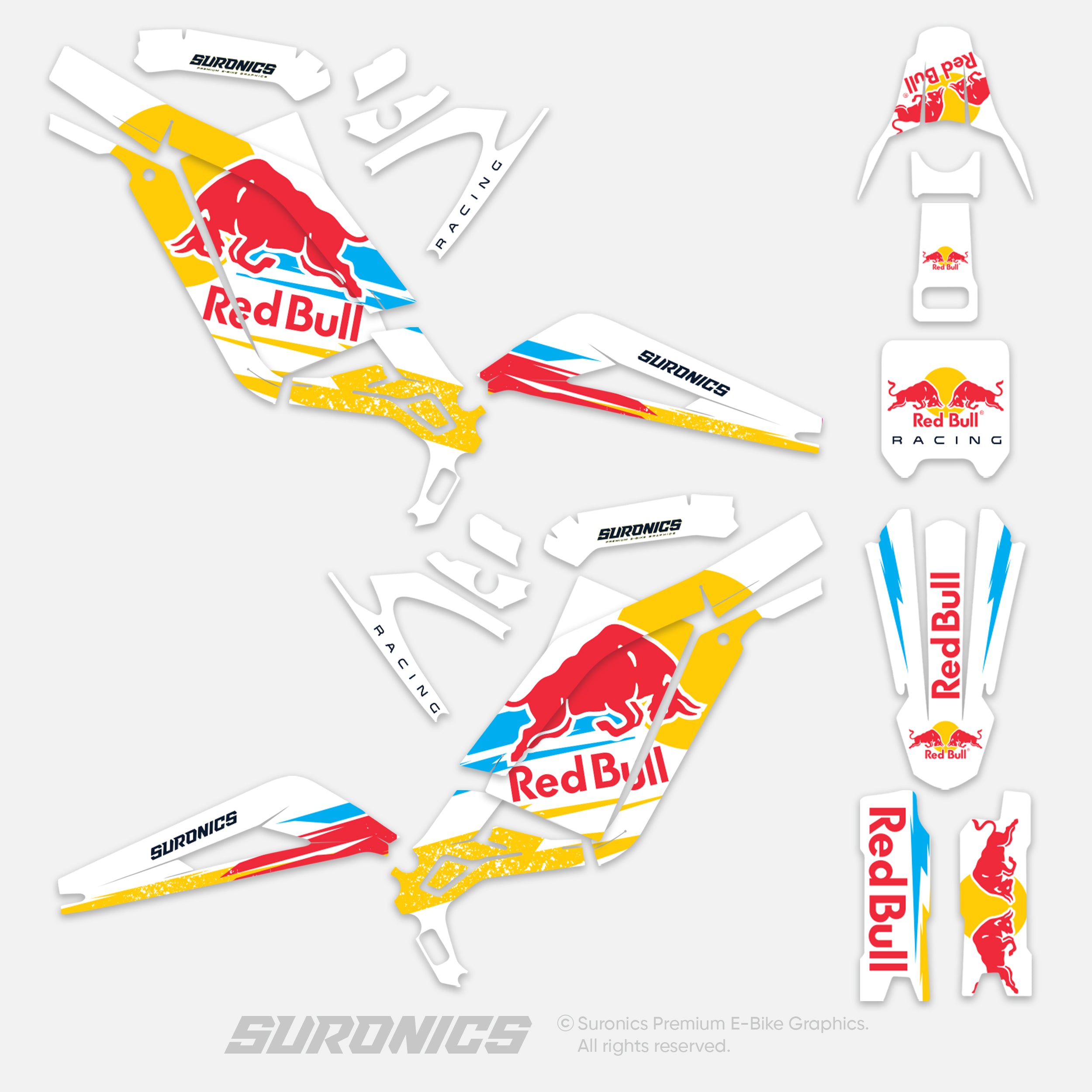 ORIGINAL BULL WHITE Surron Light Bee Graphics kit