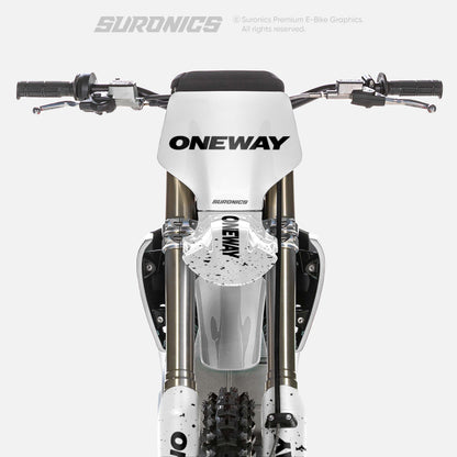 ONEWAY WHITE BLACK Stark Varg Graphics kit