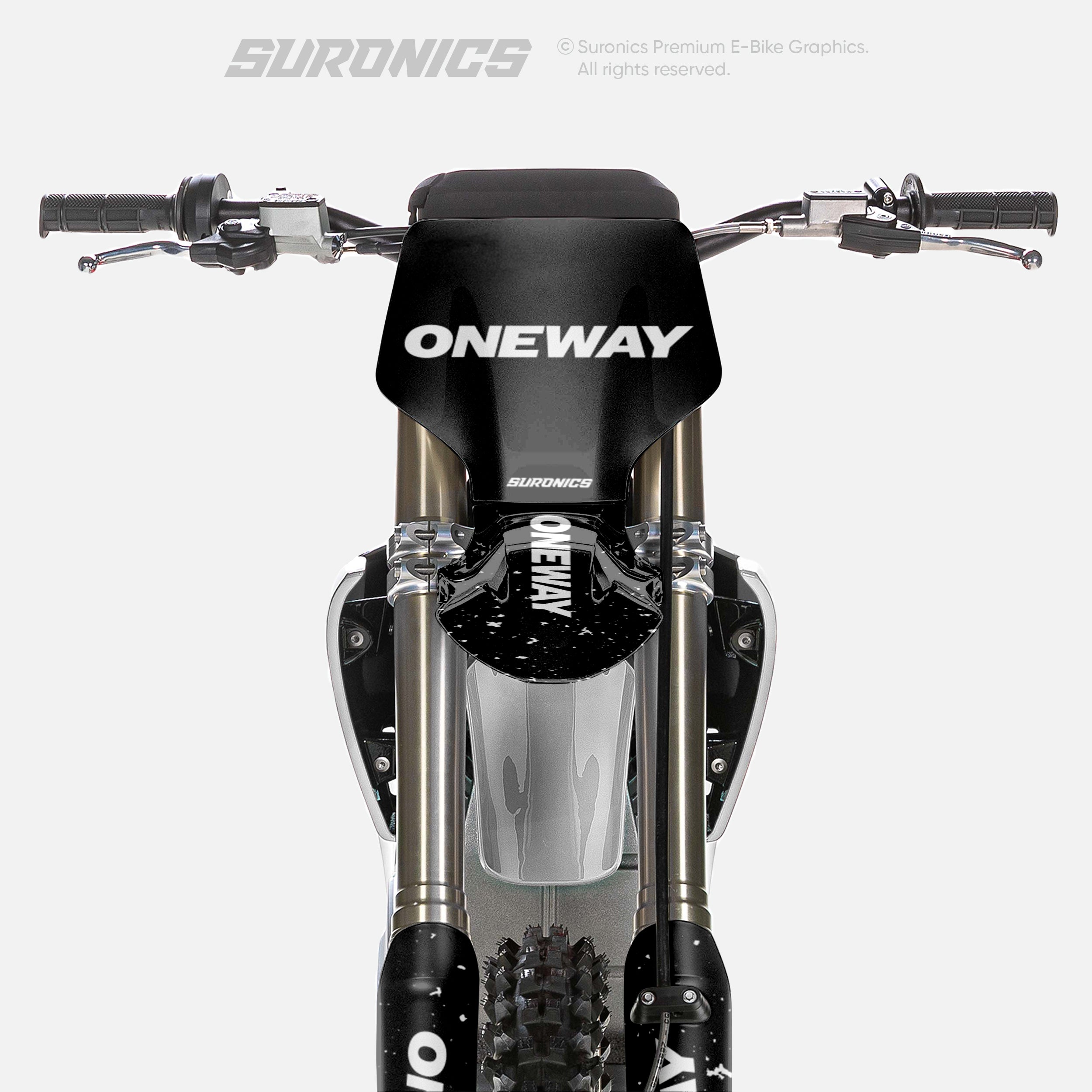 ONEWAY BLACK WHITE Stark Varg Graphics kit
