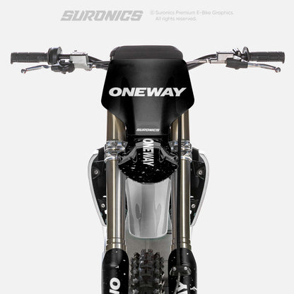 ONEWAY BLACK WHITE Stark Varg Graphics kit