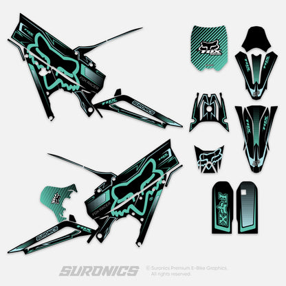 FOX RACER BLACK MINT Talaria XXX Graphics kit