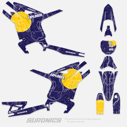 EXPLORER NAVY YELLOW Arctic Leopard XE Graphics kit