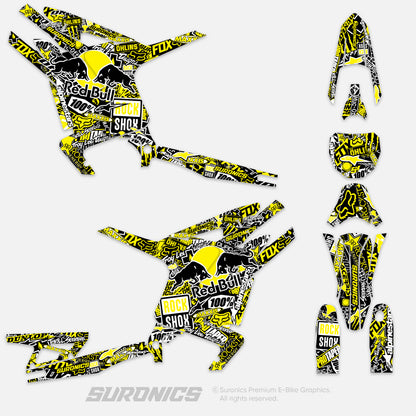STICKY BLACK YELLOW Arctic Leopard XE Graphics kit