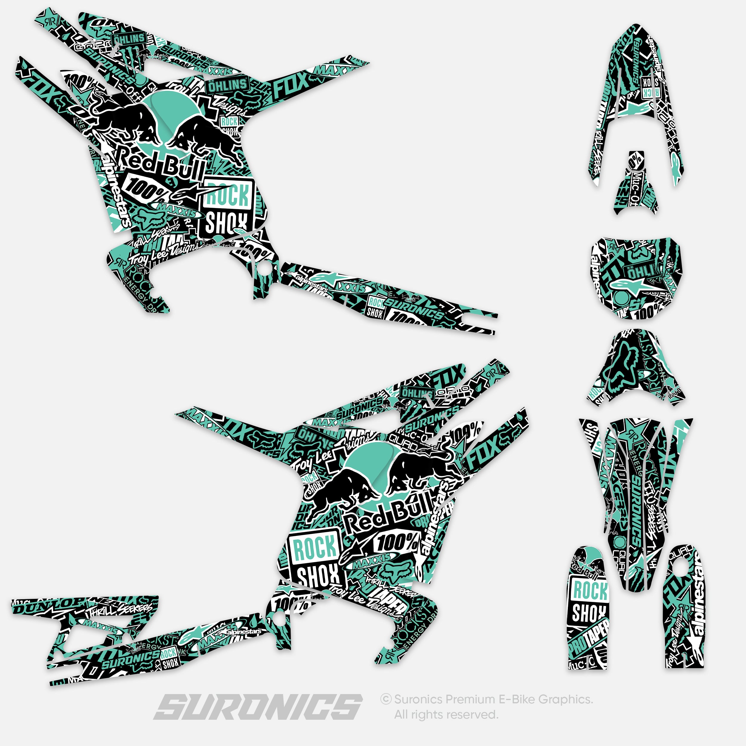 STICKY BLACK MINT Arctic Leopard XE Graphics kit