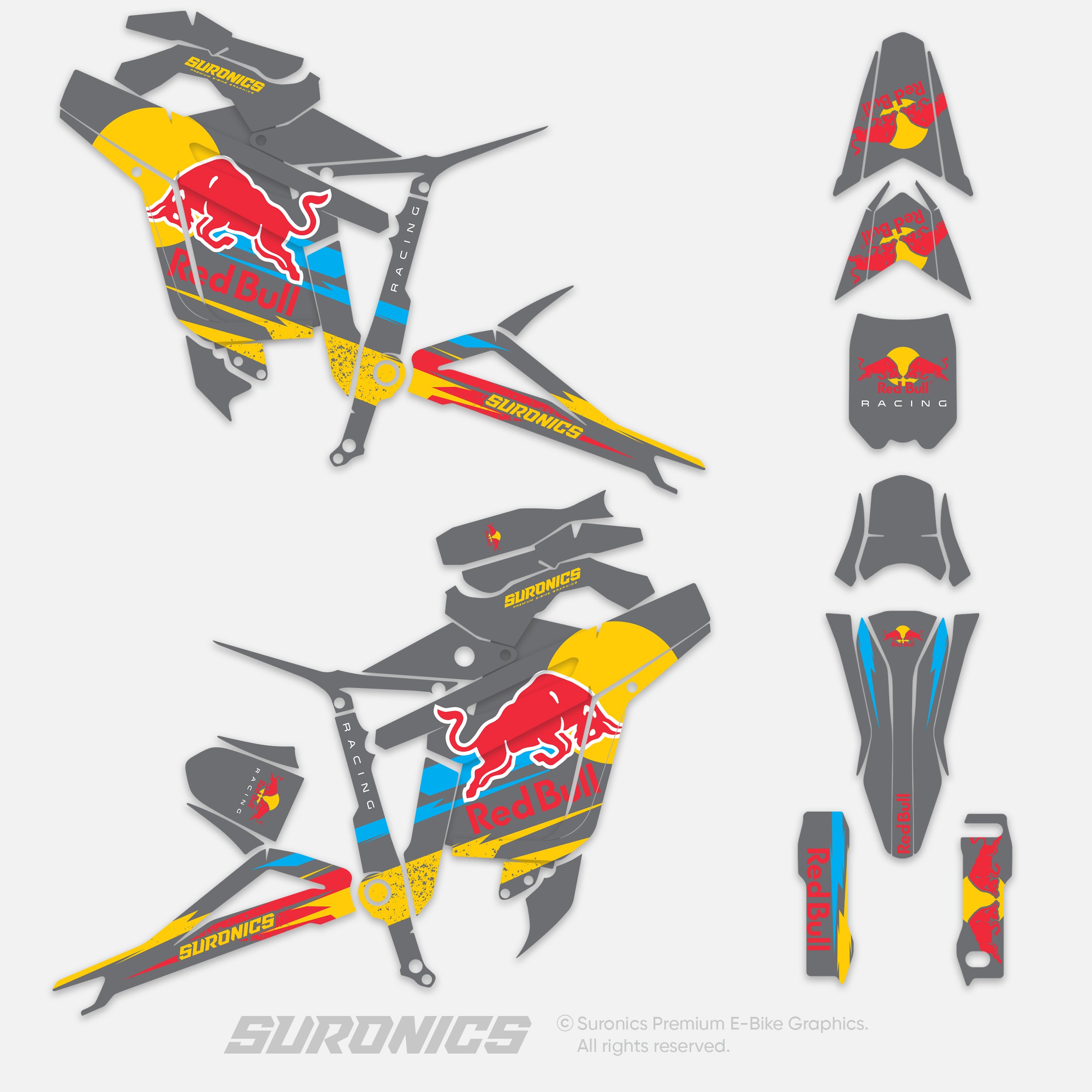 ORIGINAL BULL GREY Talaria Sting MX5 PRO Graphics kit