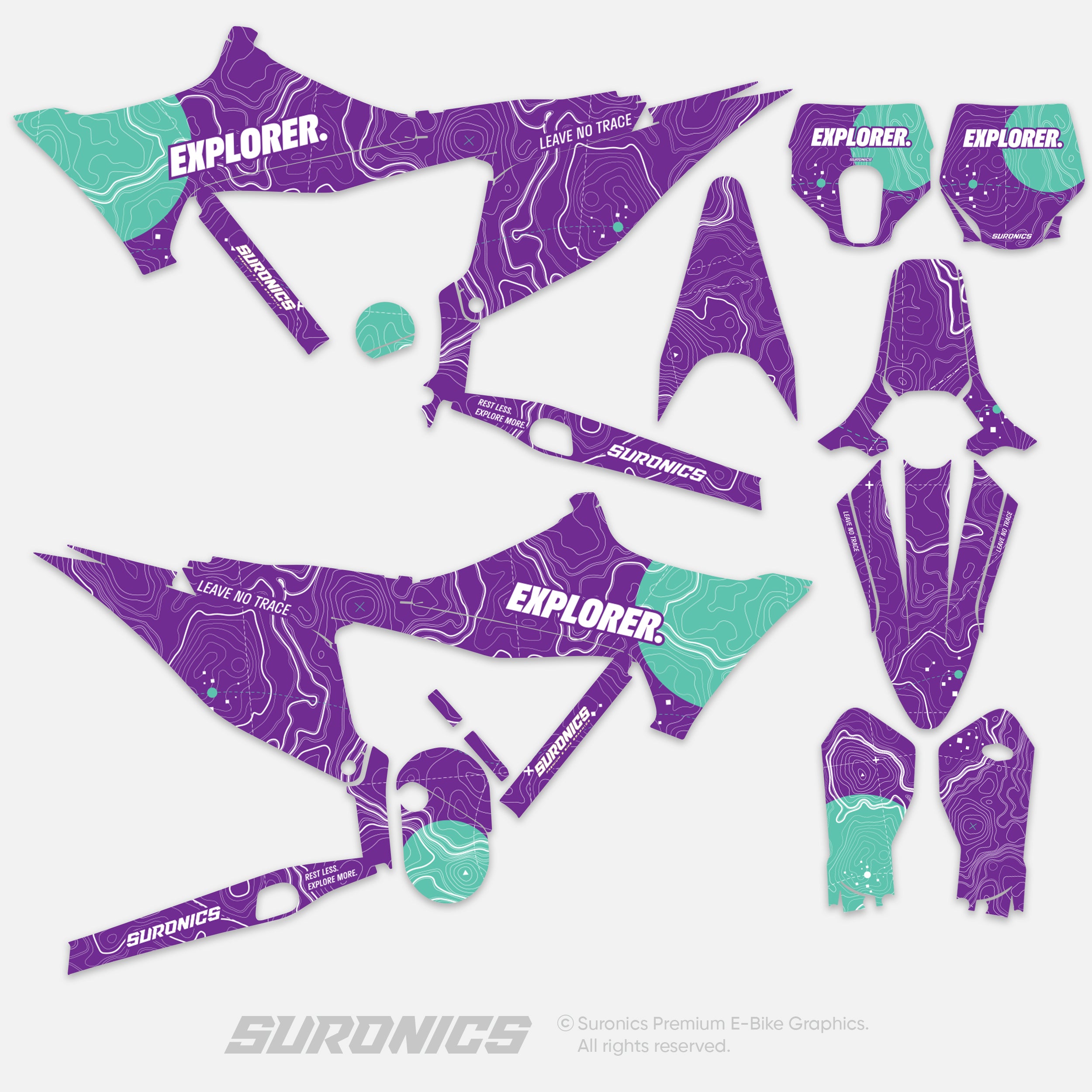 EXPLORER PURPLE MINT Stark Varg Graphics kit