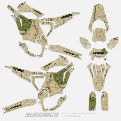EXPLORER SAND OLIVE Surron Ultra Bee Graphics kit