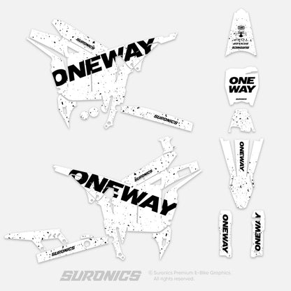 ONEWAY WHITE BLACK Talaria Komodo Graphics kit