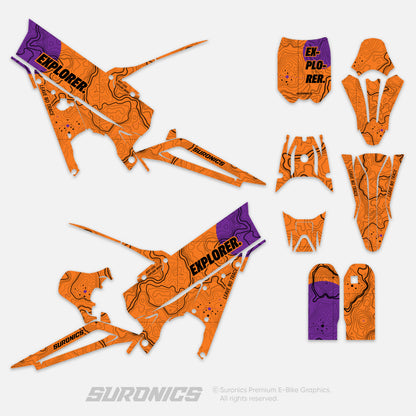 EXPLORER ORANGE PURPLE Talaria XXX Graphics kit