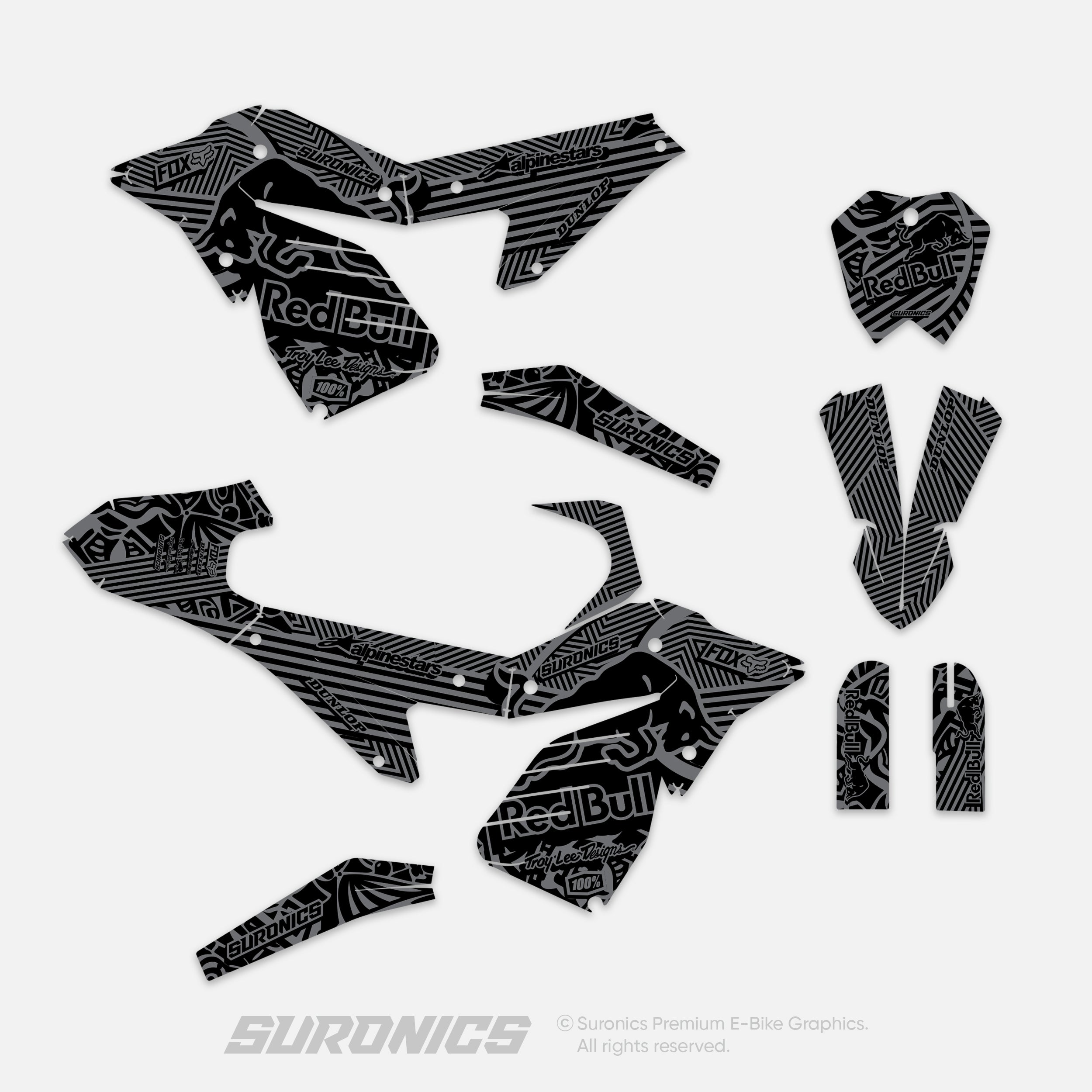 RACE ART BLACK GREY ETM RTR Graphics kit