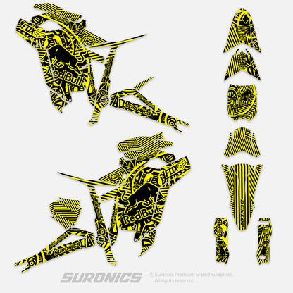 RACE ART BLACK YELLOW Talaria Sting MX5 PRO Graphics kit