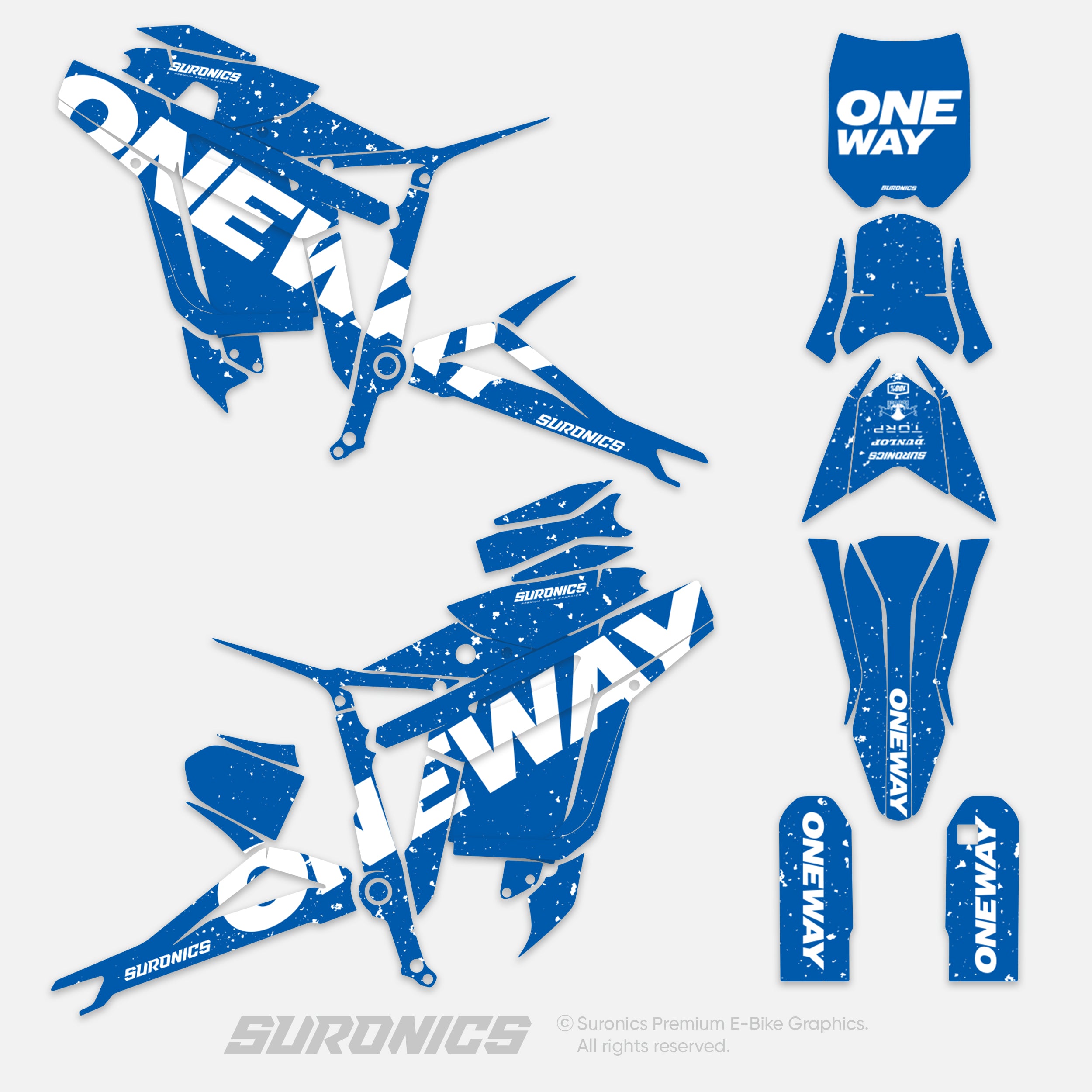 ONEWAY BLUE WHITE Talaria Sting MX3 MX4 Graphics kit