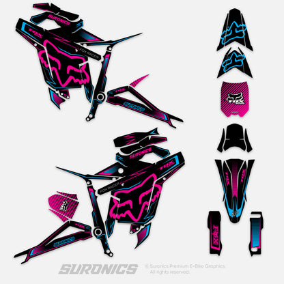 FOX RACER BLACK MAGENTA Talaria Sting MX5 PRO Graphics kit
