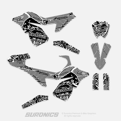 RACE ART BLACK WHITE ETM RTR Graphics kit