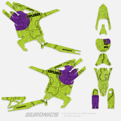 EXPLORER GREEN PURPLE Arctic Leopard XE Graphics kit