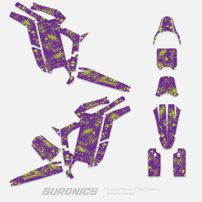 SPLATTER PURPLE GREEN Rerode R1 Graphics kit