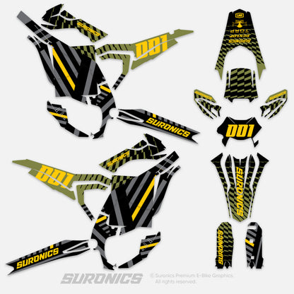 FUTURACE OLIVE YELLOW Surron Ultra Bee Graphics kit