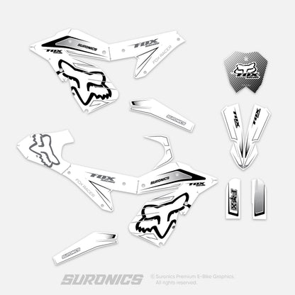 FOX RACER WHITE BLACK ETM RTR Graphics kit