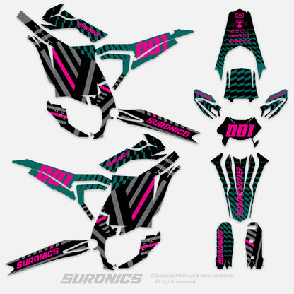 FUTURACE AVENTUR MAGENTA Surron Ultra Bee Graphics kit
