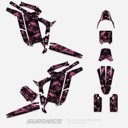 SPLATTER BLACK PINK Rerode R1 Graphics kit