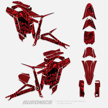 RACE ART BLACK RED Talaria Sting MX5 PRO Graphics kit