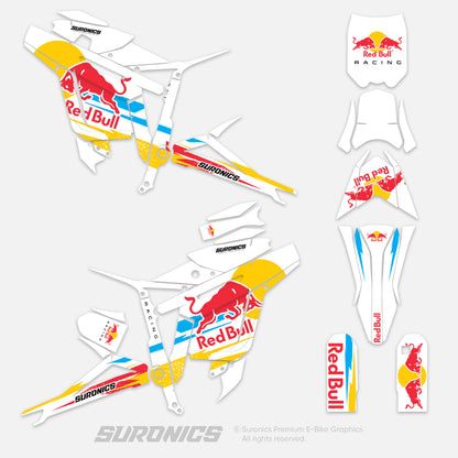ORIGINAL BULL WHITE Talaria Sting MX3 MX4 Graphics kit