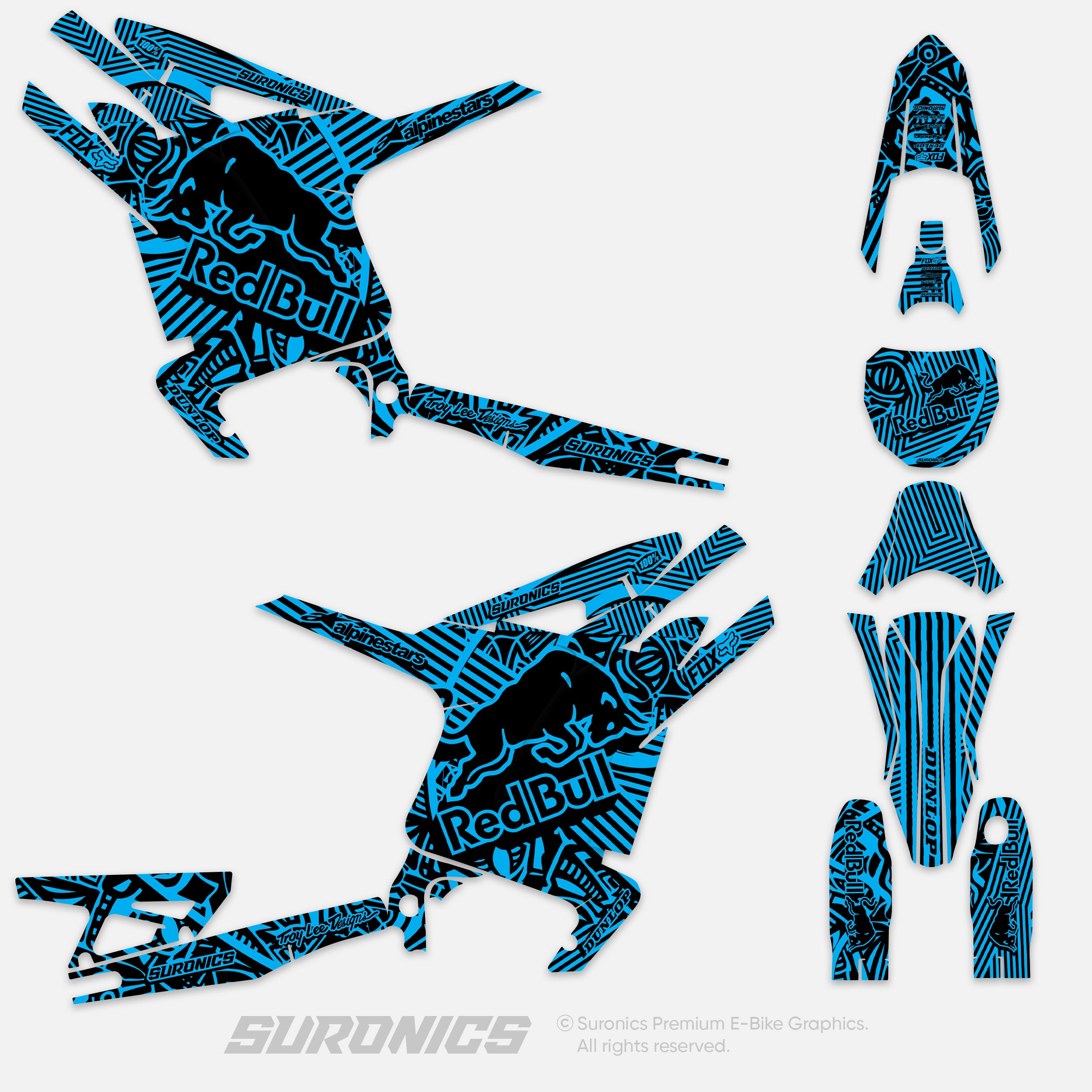 RACE ART BLACK CYAN Arctic Leopard XE Graphics kit