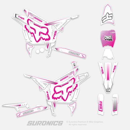 FOX RACER WHITE MAGENTA Talaria Komodo Graphics kit