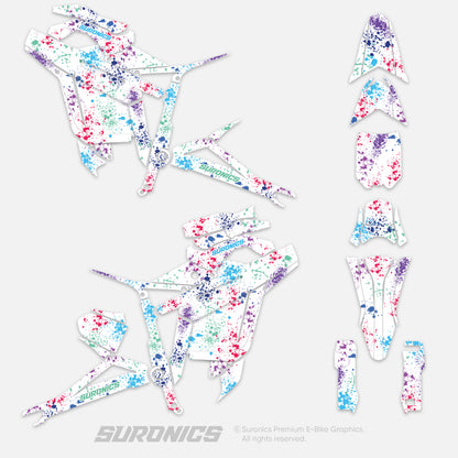 SPLATTER WHITE MULTICOLOR Talaria Sting MX5 PRO Graphics kit