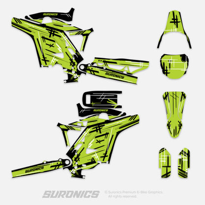 MARKER GREEN Eride Pro Mini R Graphics kit