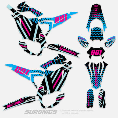 FUTURACE CYAN MAGENTA Surron Ultra Bee Graphics kit