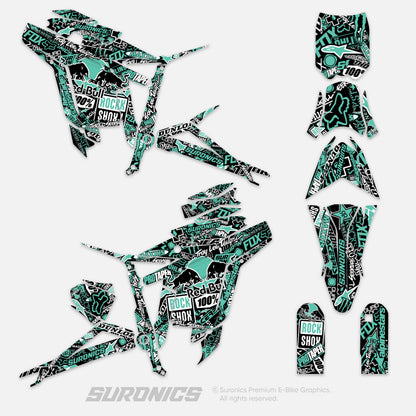 STICKY BLACK MINT Talaria Sting MX3 MX4 Graphics kit