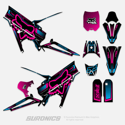 FOX RACER BLACK MAGENTA Talaria XXX Graphics kit