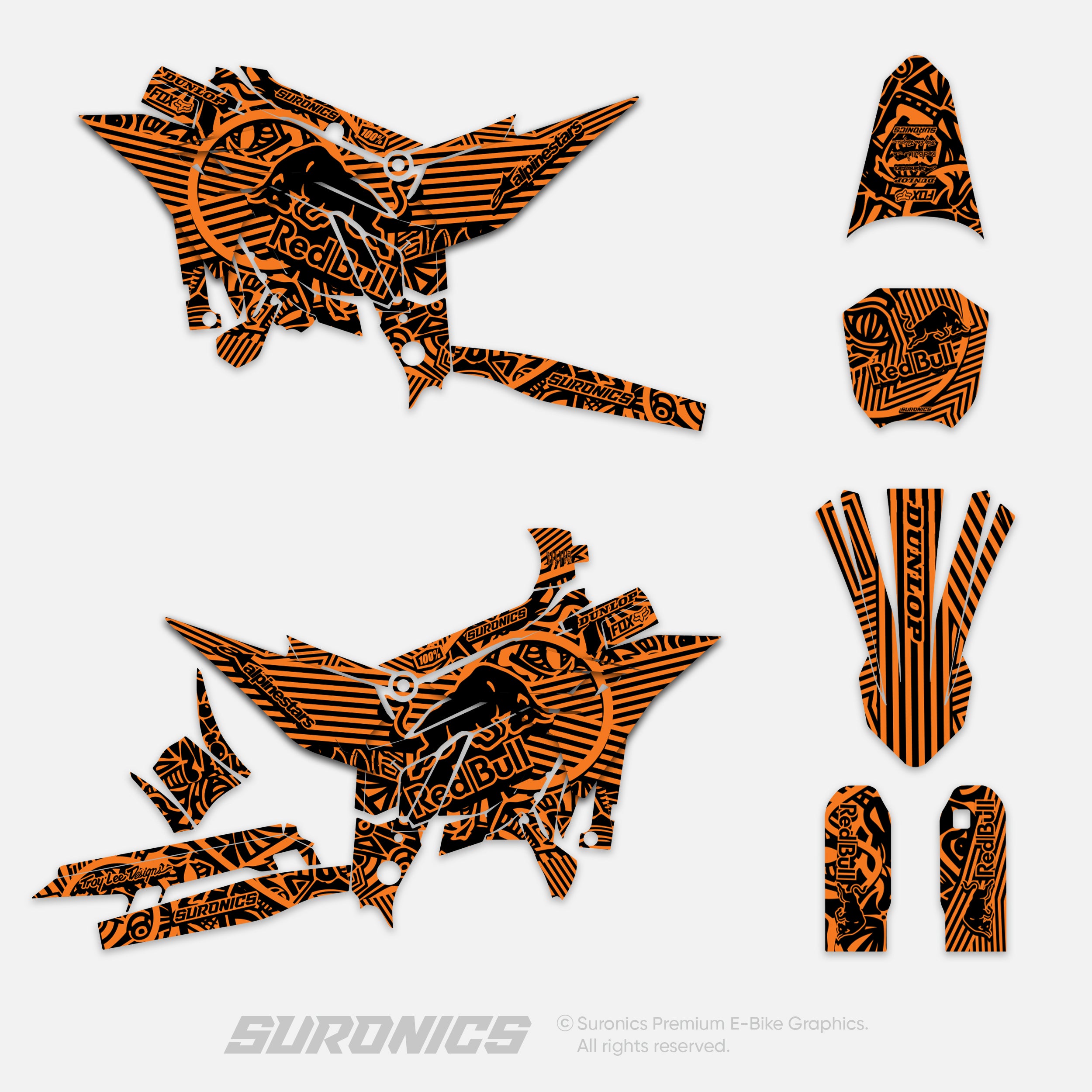 RACE ART BLACK ORANGE Altis Sigma Graphics kit
