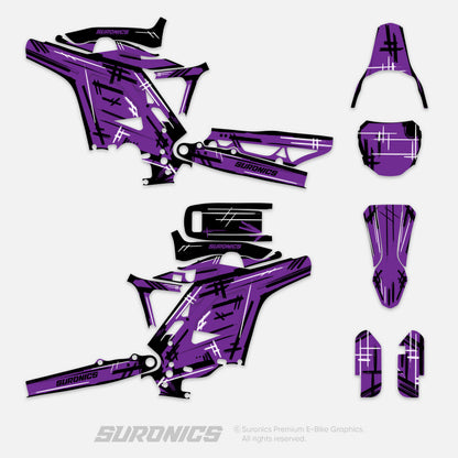 MARKER PURPLE Eride Pro Mini R Graphics kit