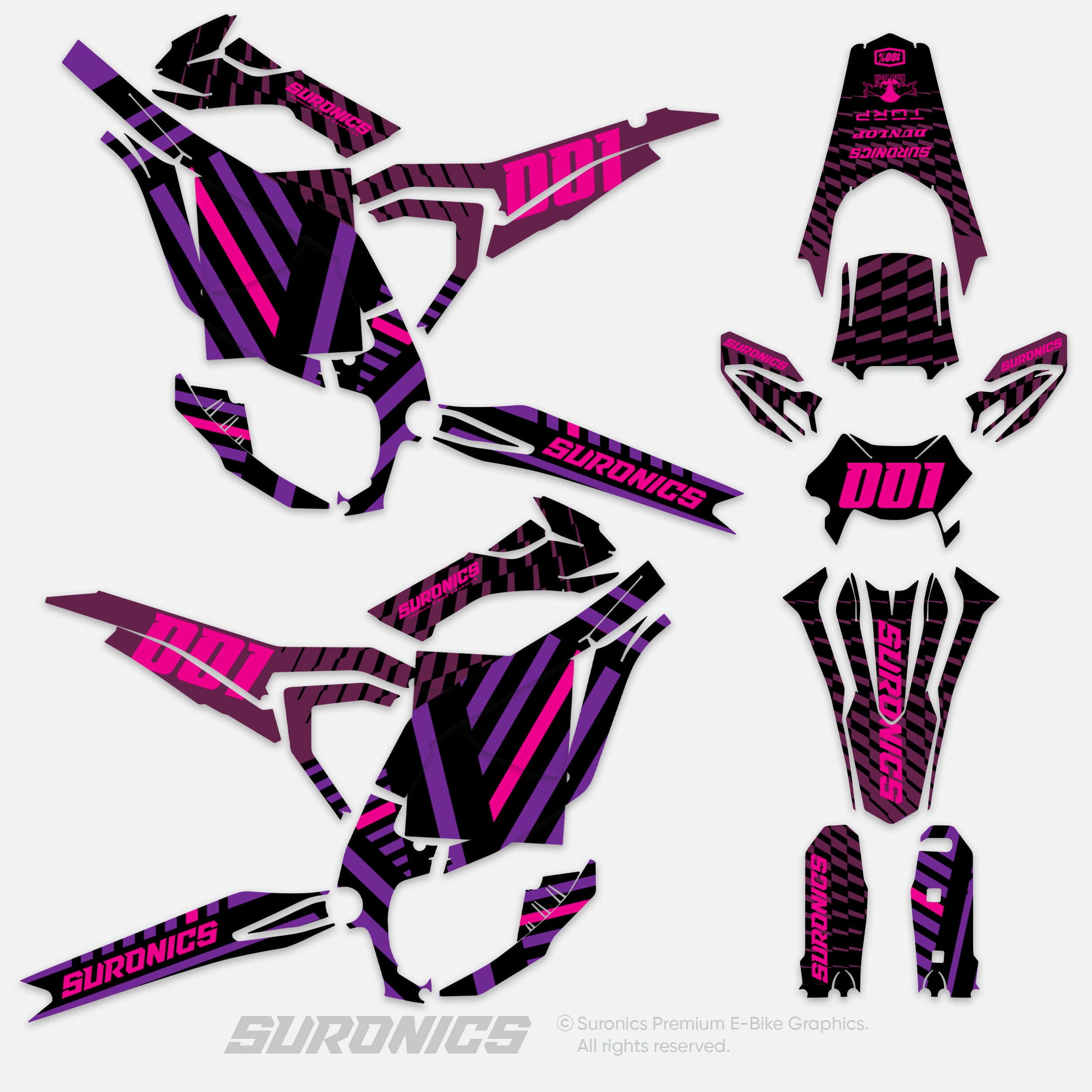 FUTURACE PURPER MAGENTA Surron Ultra Bee Graphics kit