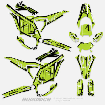 MARKER GREEN Surron Ultra Bee Graphics kit