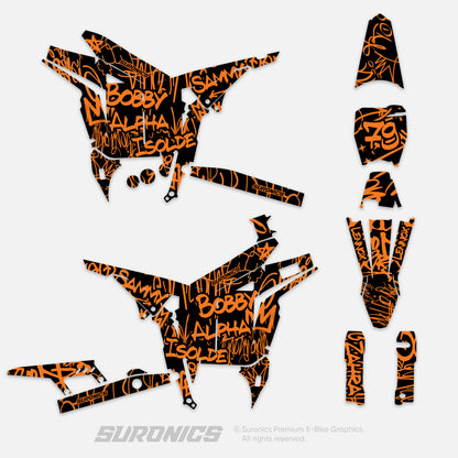 CUSTOM: READY2RIDE ORANGE Talaria Komodo Graphics kit