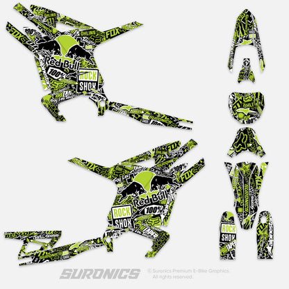 STICKY BLACK GREEN Arctic Leopard XE Graphics kit
