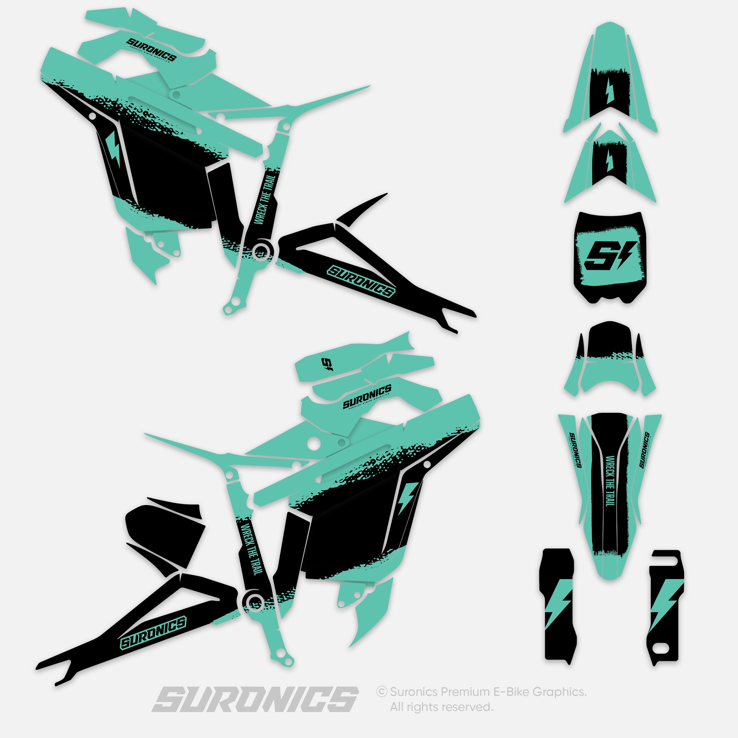 HALF MINT BLACK Talaria Sting MX5 PRO Graphics kit