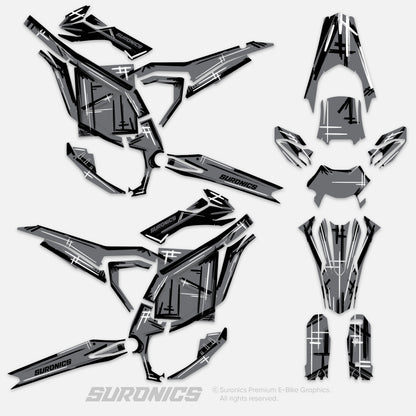 MARKER GREY Surron Ultra Bee Graphics kit
