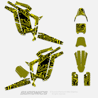 RACE ART BLACK YELLOW Rerode R1 Graphics kit